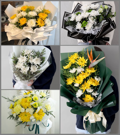 山西忻州五台县茹村乡铜炉村白事花束代送